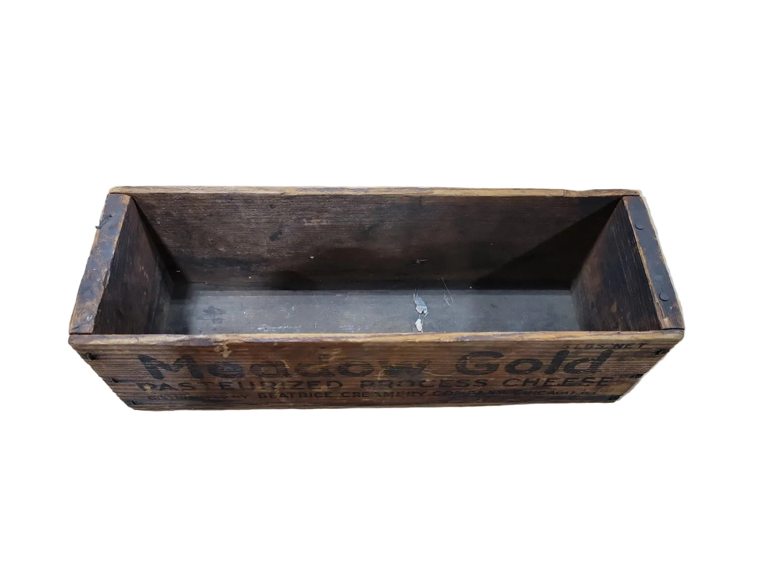 Vintage Meadow Gold Pasteurized Process Cheese Wooden Box – Beatrice Creamery