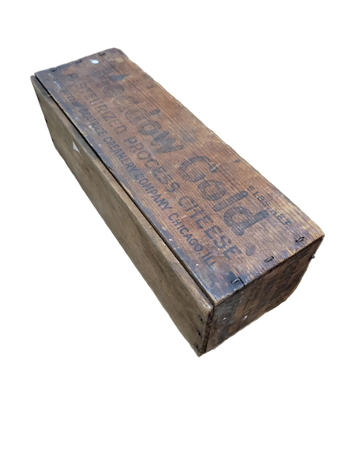 Vintage Meadow Gold Pasteurized Process Cheese Wooden Box – Beatrice Creamery