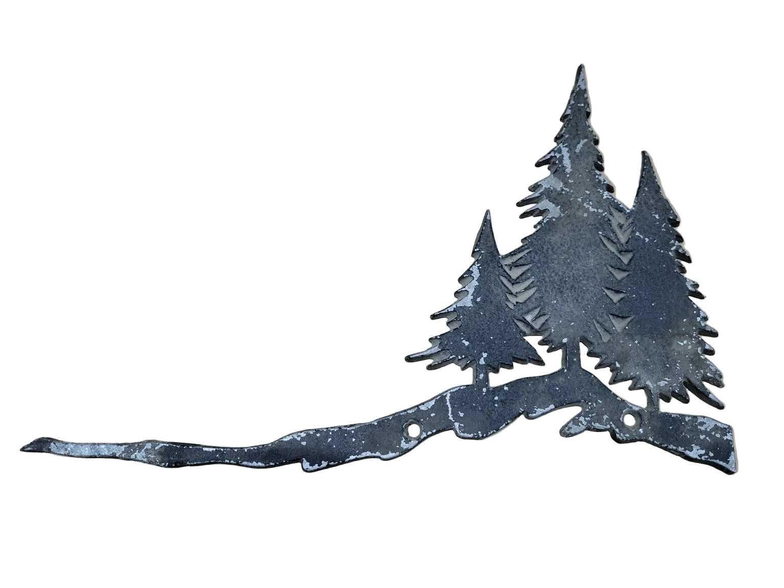 Rustic Metal Pine Tree Wall Accent