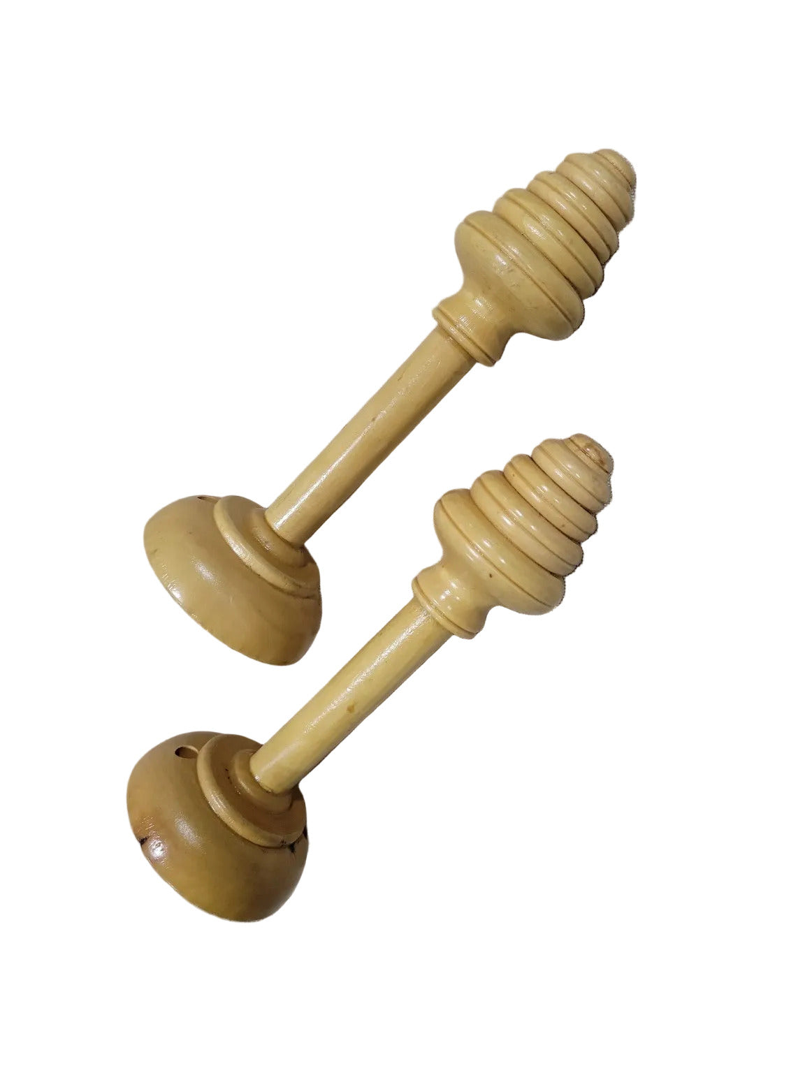 Vintage Turned Wooden Chair Pegs-Finials (Pair)