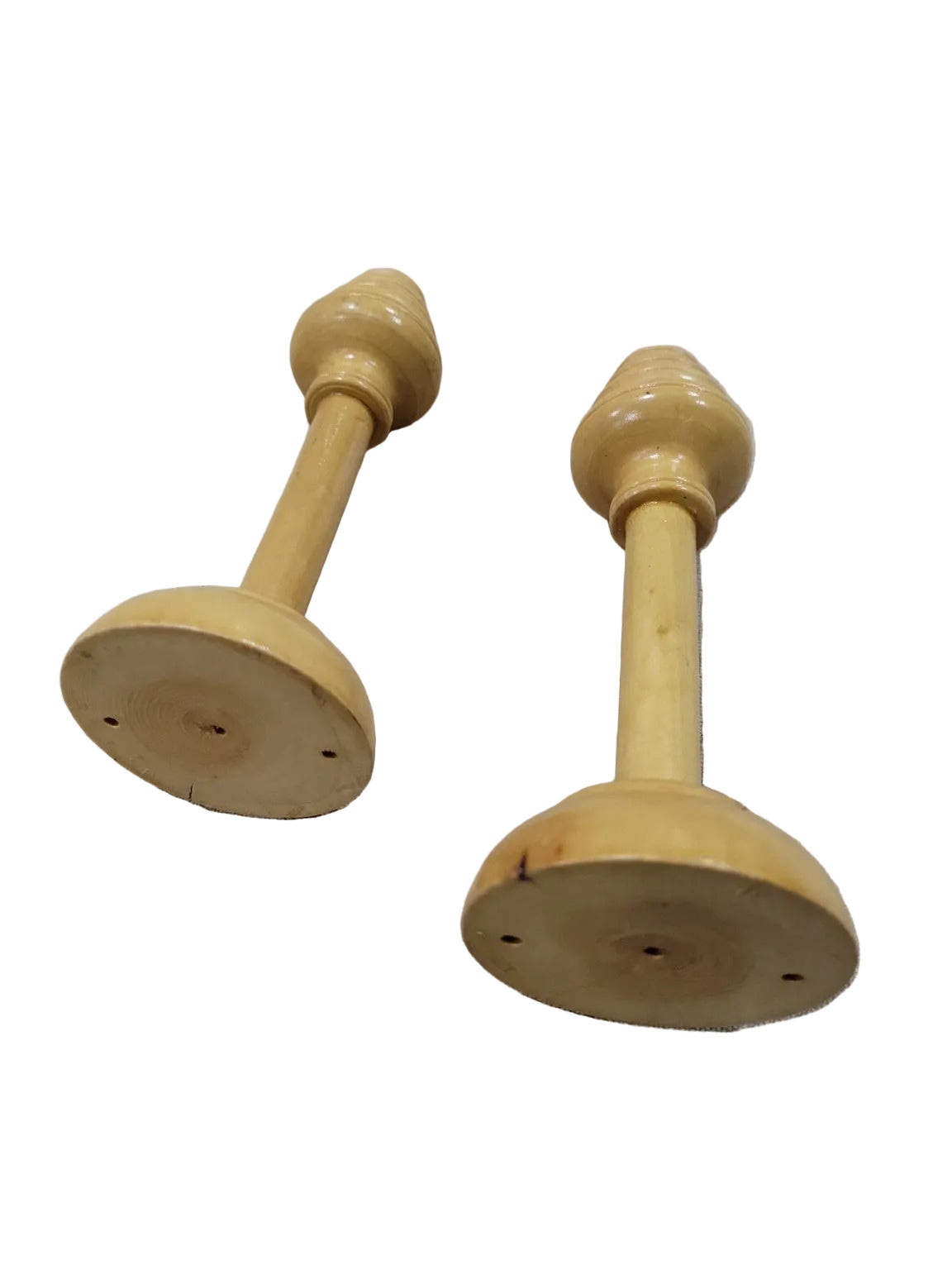 Vintage Turned Wooden Chair Pegs-Finials (Pair)