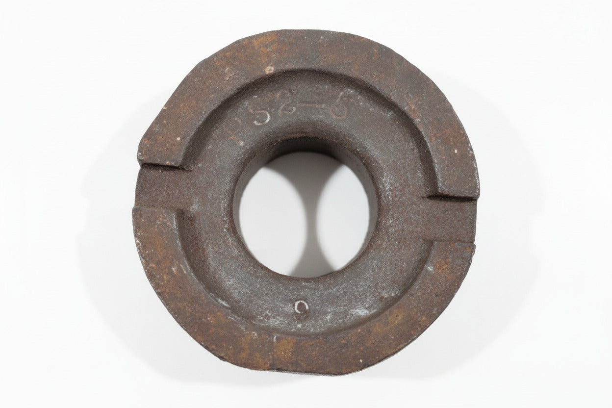 Antique Cast Iron Floor Drain Cleanout Plug with Lifting Hook