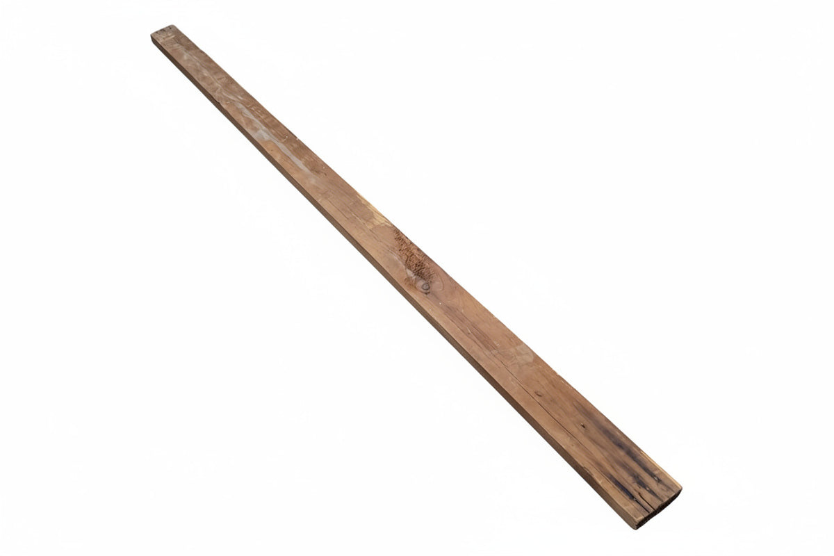 Reclaimed Solid Wood Church Pew Support Beam – Varying Lengths (84"-108") x 3 1/2" W x 1 3/4" D