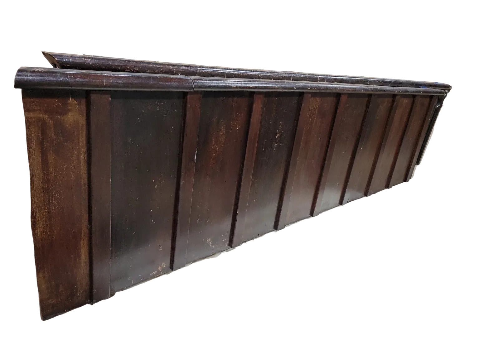 Reclaimed Gothic Church Pew Modesty Screen (Frontal) – 122” – Solid Poplar