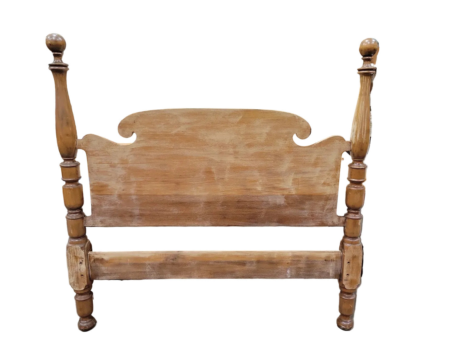 Antique Turned Post Full Size Bed Frame – Solid Wood