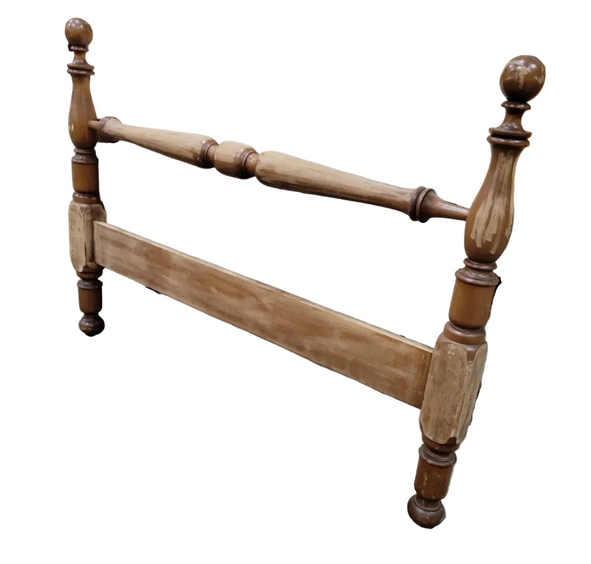 Antique Turned Post Full Size Bed Frame – Solid Wood