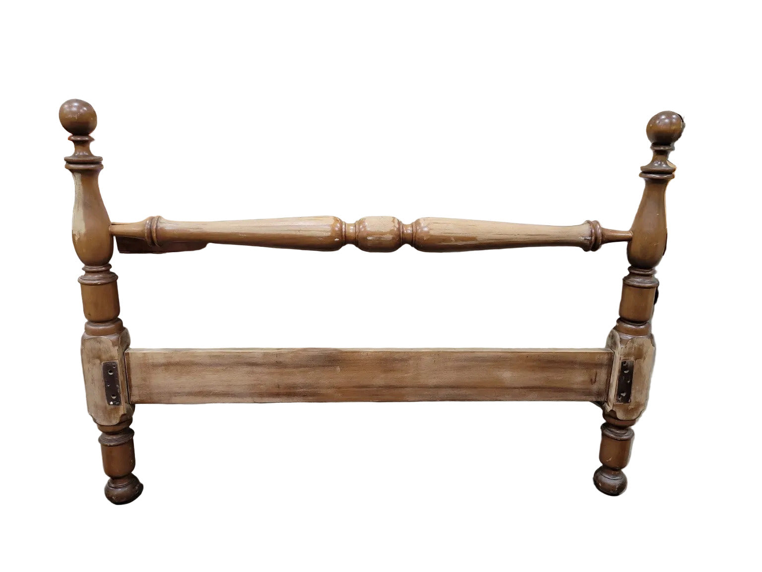 Antique Turned Post Full Size Bed Frame – Solid Wood