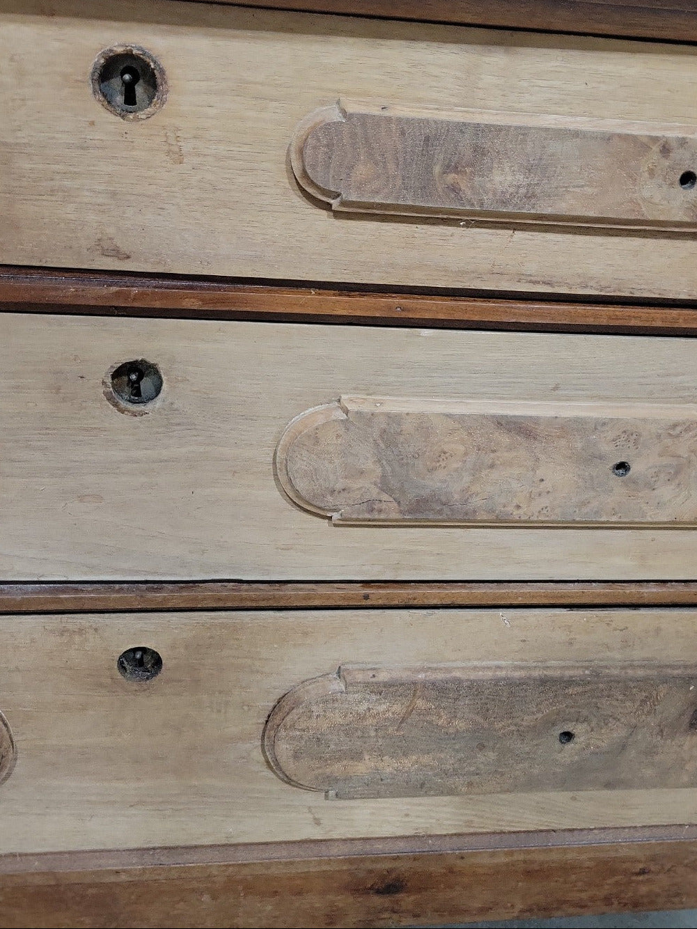 Antique Marble Top Dresser – 3 Drawer Wood Chest