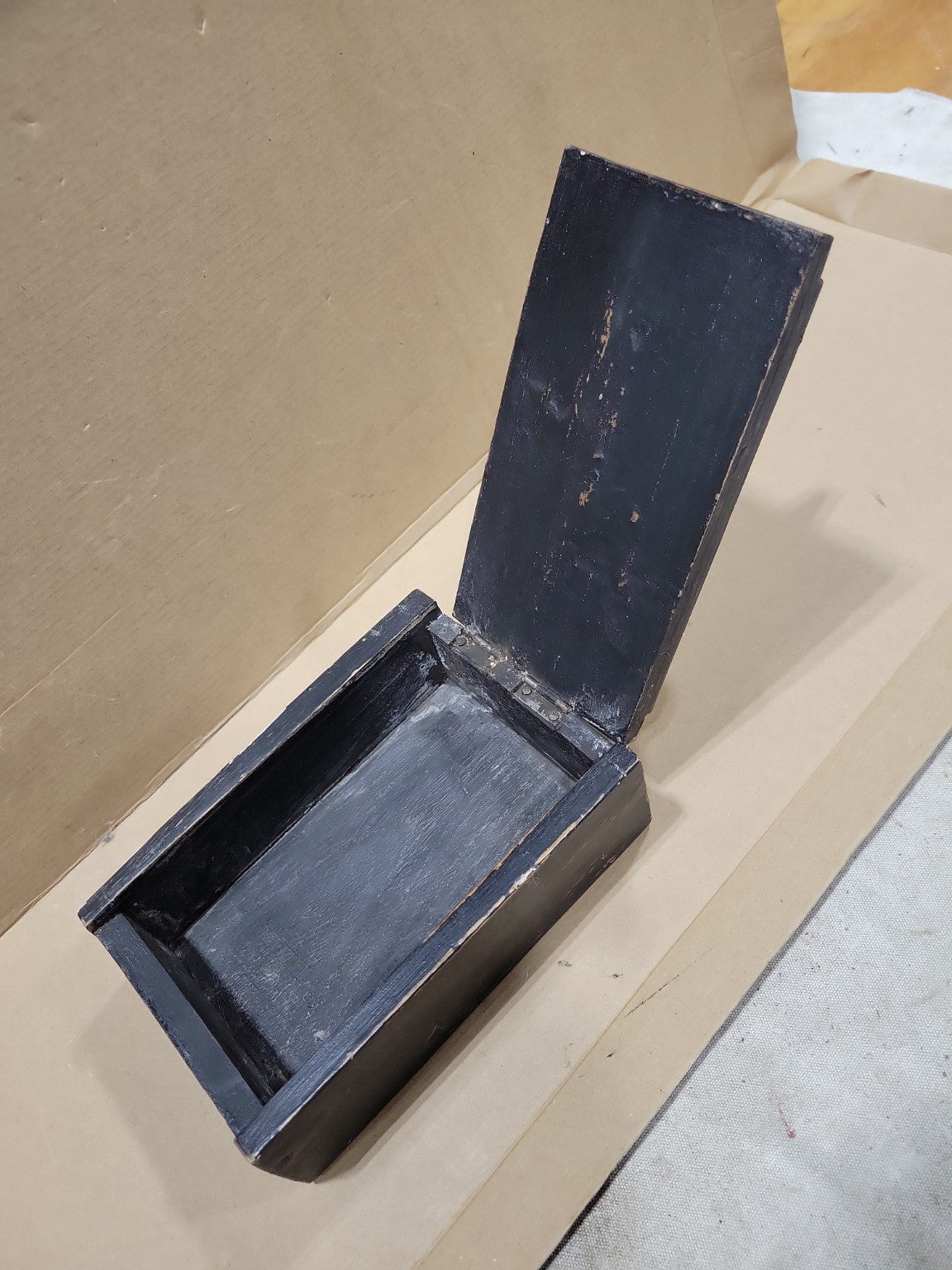Vintage Hand-Carved Duck Decoy Box – Folk Art Storage