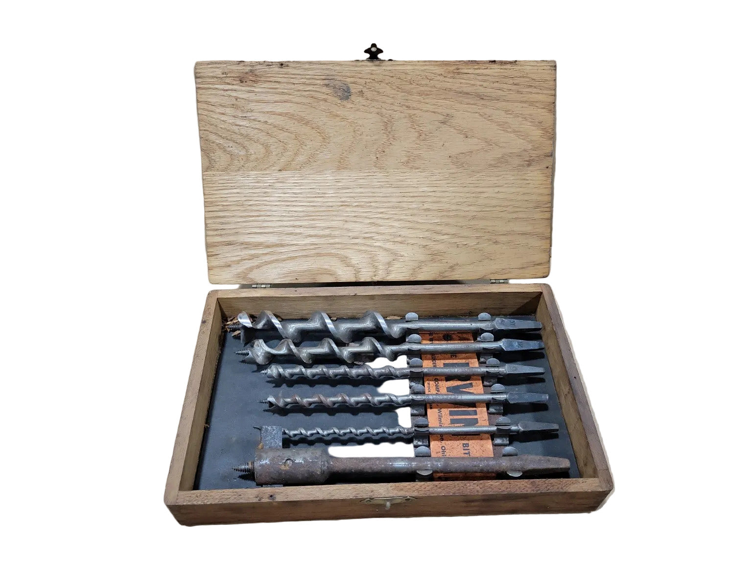Vintage IRWIN Auger Bit Set – Wood Drill Bits in Original Wooden Case