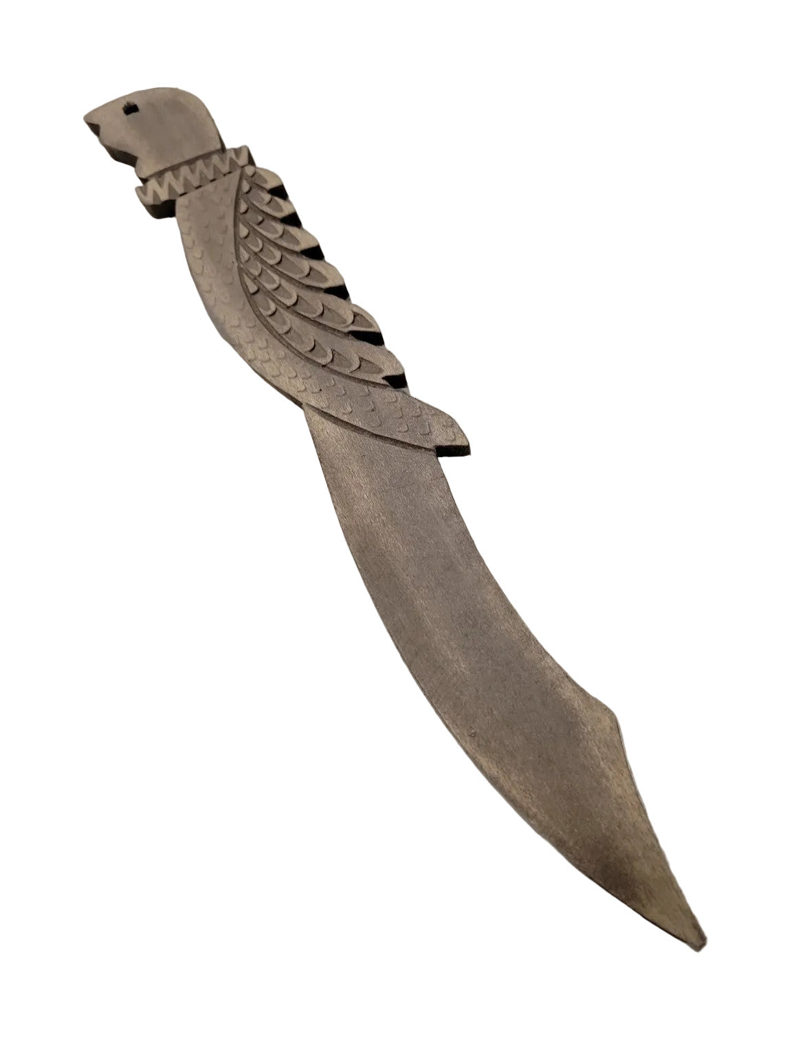Hand-Carved Wooden Letter Opener – Bird Form