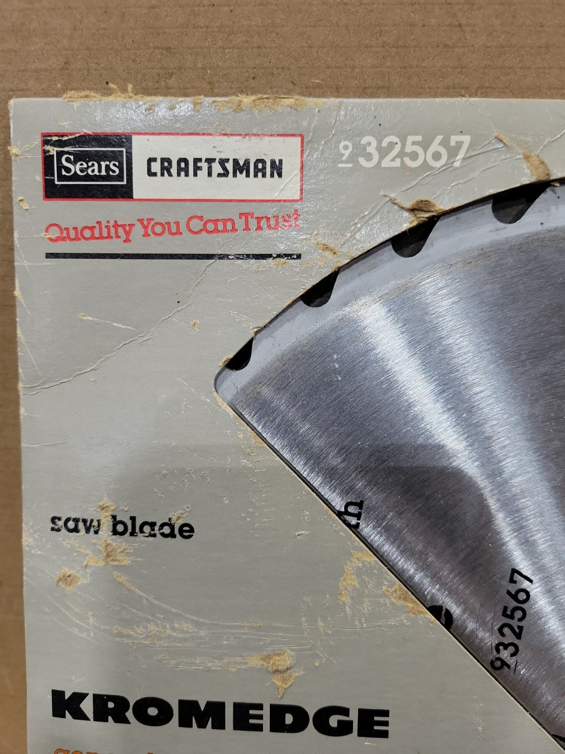 Vintage Sears Craftsman 10" Table Saw Blade – Kromedge 36 Tooth (Model 932567)