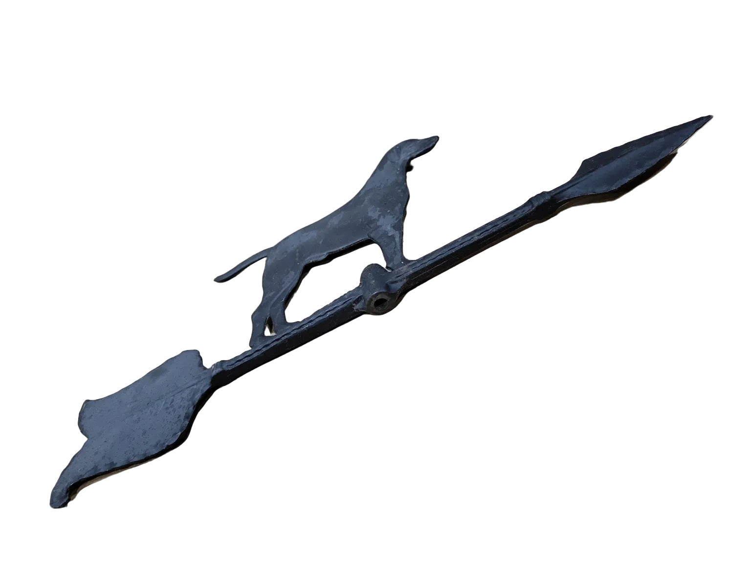 Cast Iron Hunting Dog Weathervane Arrow – Wall Mount