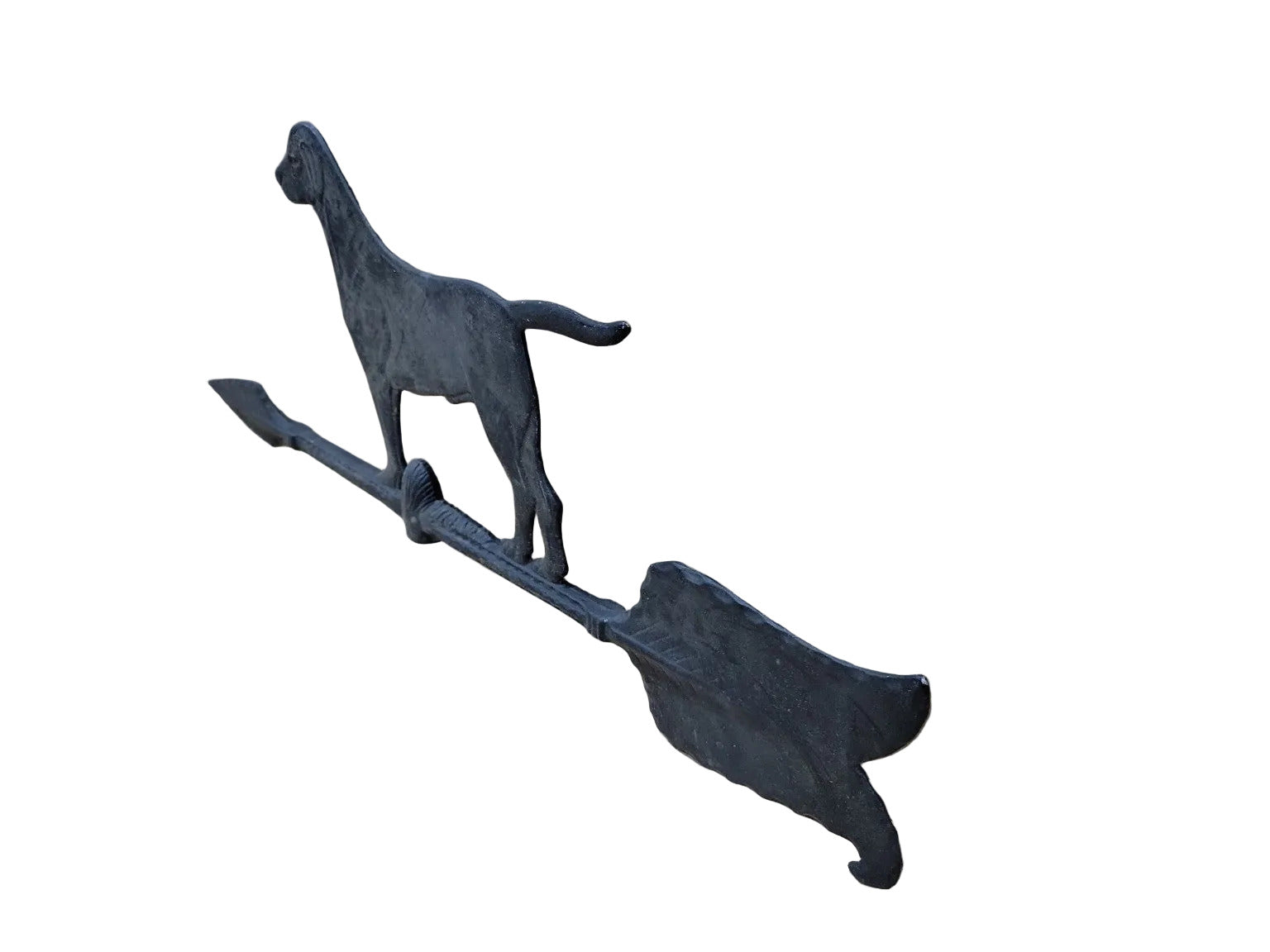 Cast Iron Hunting Dog Weathervane Arrow – Wall Mount