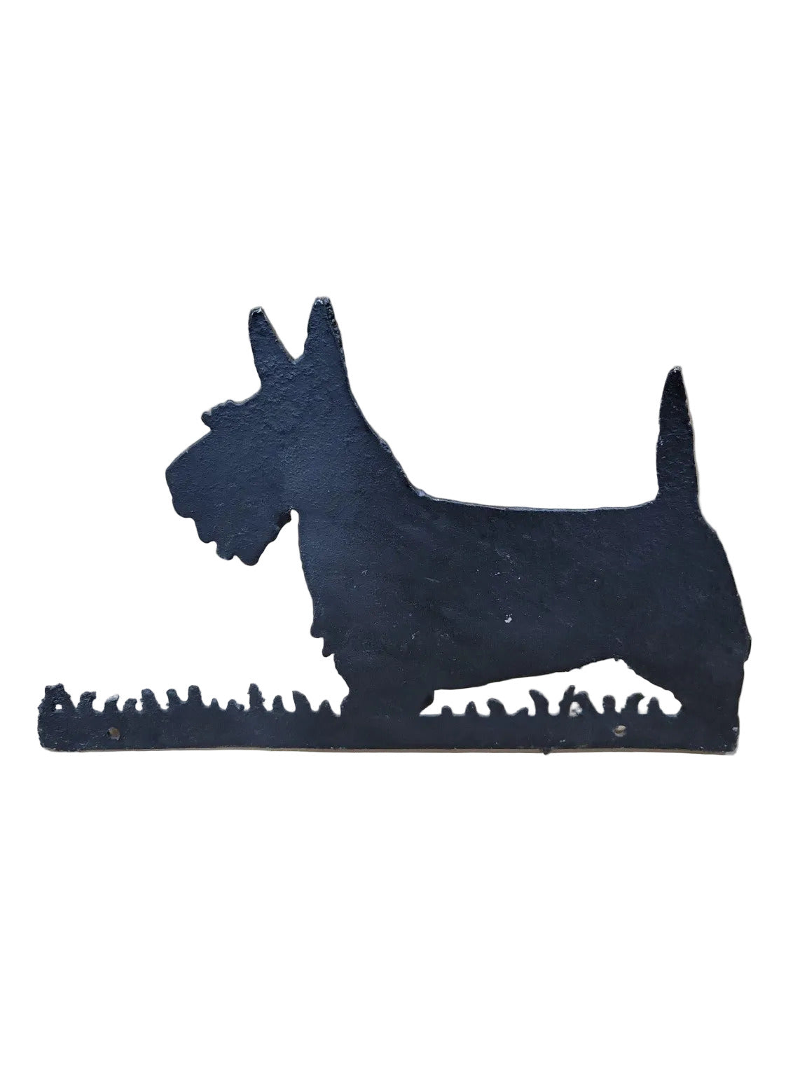 Cast Iron Scottish Terrier Wall Plaque – Rustic Garden Decor