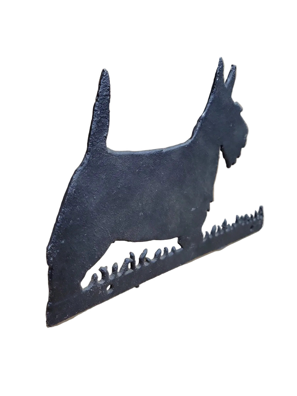 Cast Iron Scottish Terrier Wall Plaque – Rustic Garden Decor