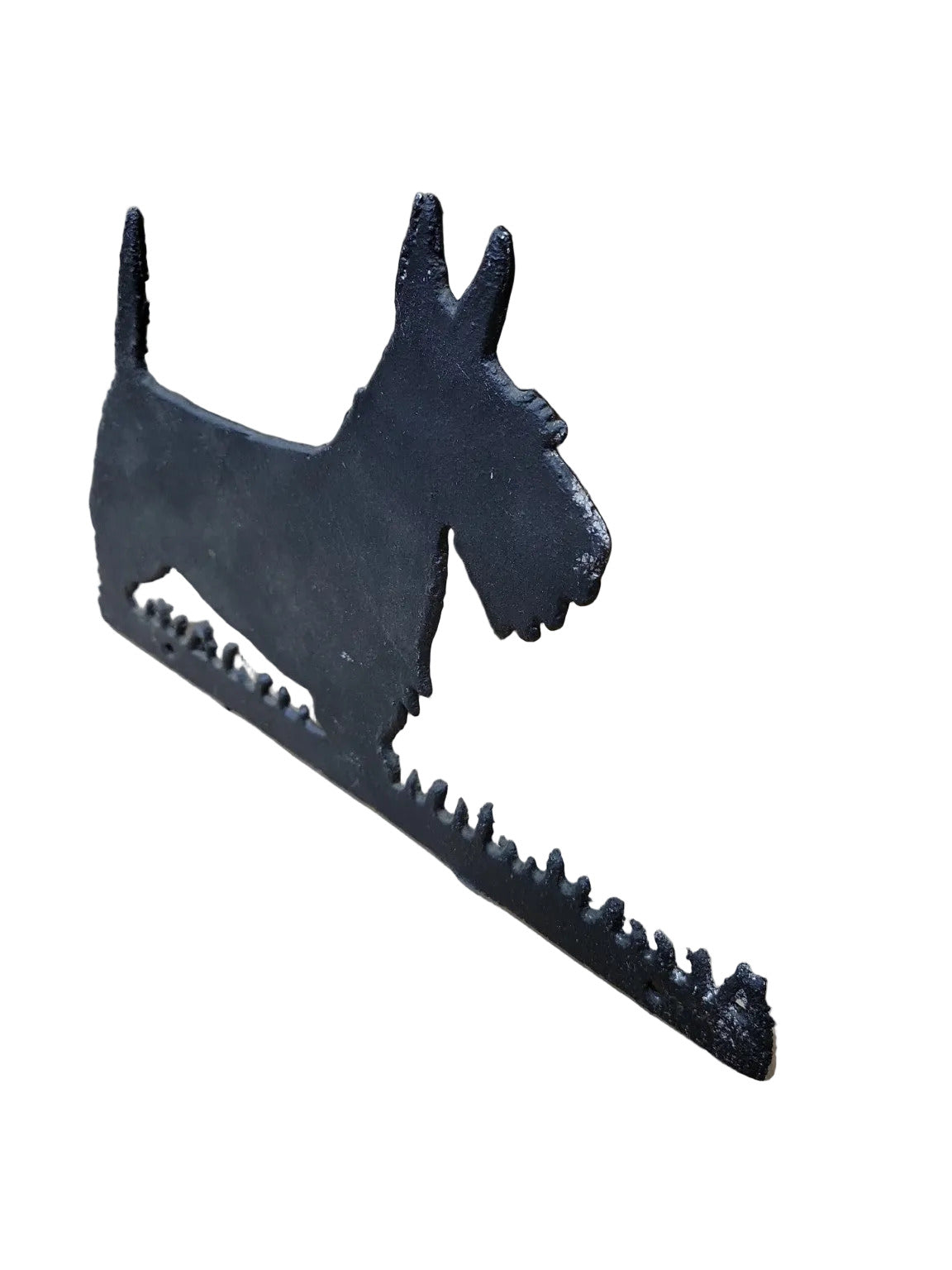 Cast Iron Scottish Terrier Wall Plaque – Rustic Garden Decor
