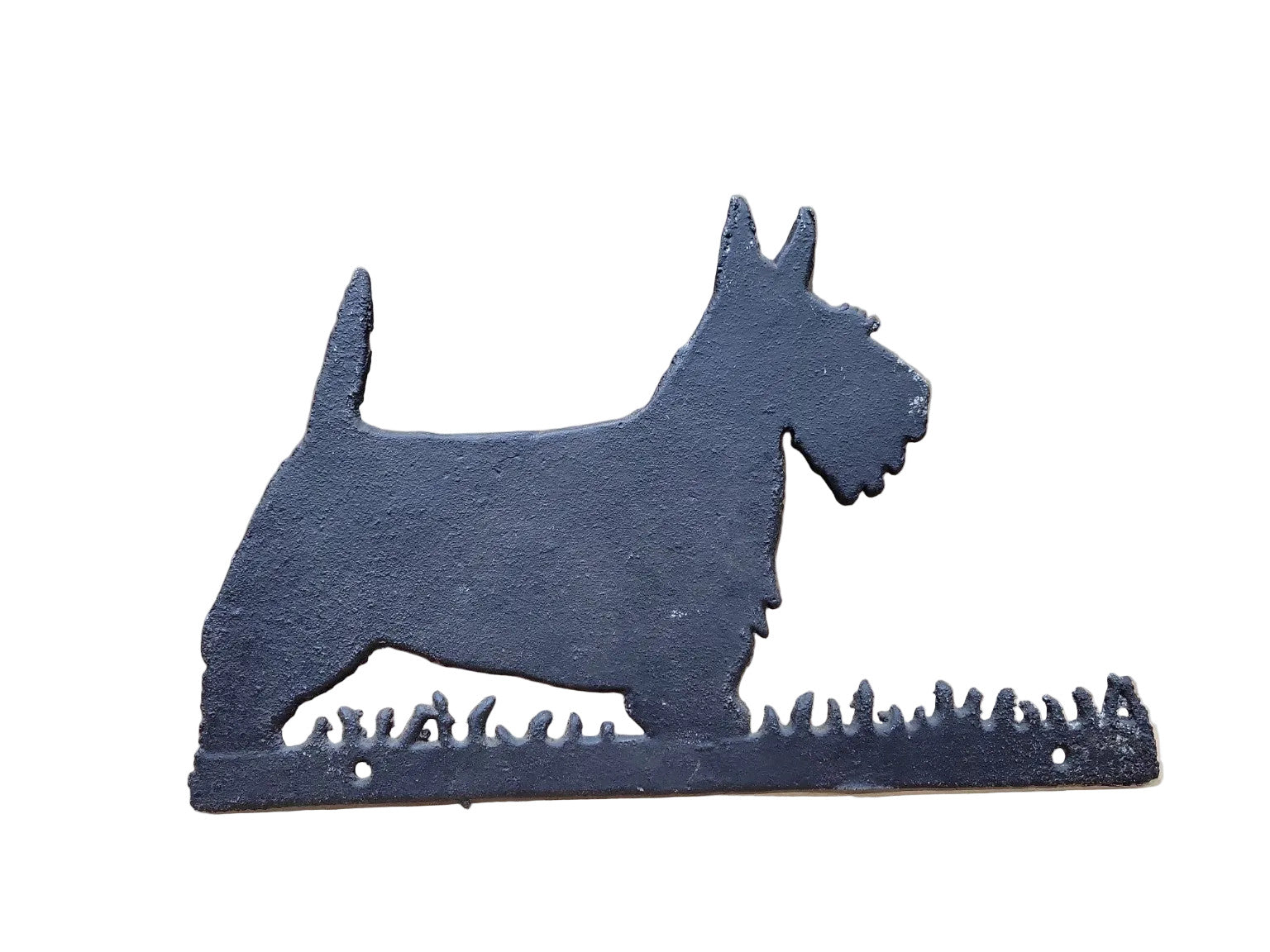 Cast Iron Scottish Terrier Wall Plaque – Rustic Garden Decor