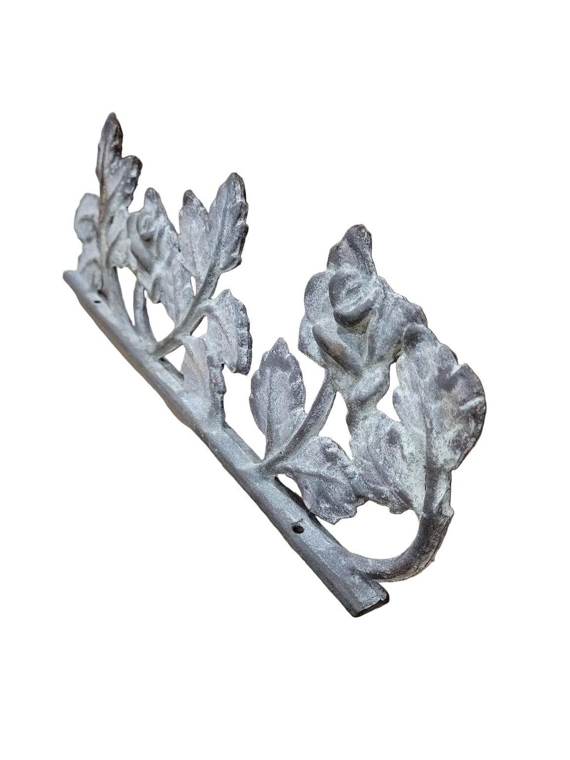 Cast Iron Floral Rose Wall Plaque – Vintage Garden Accent