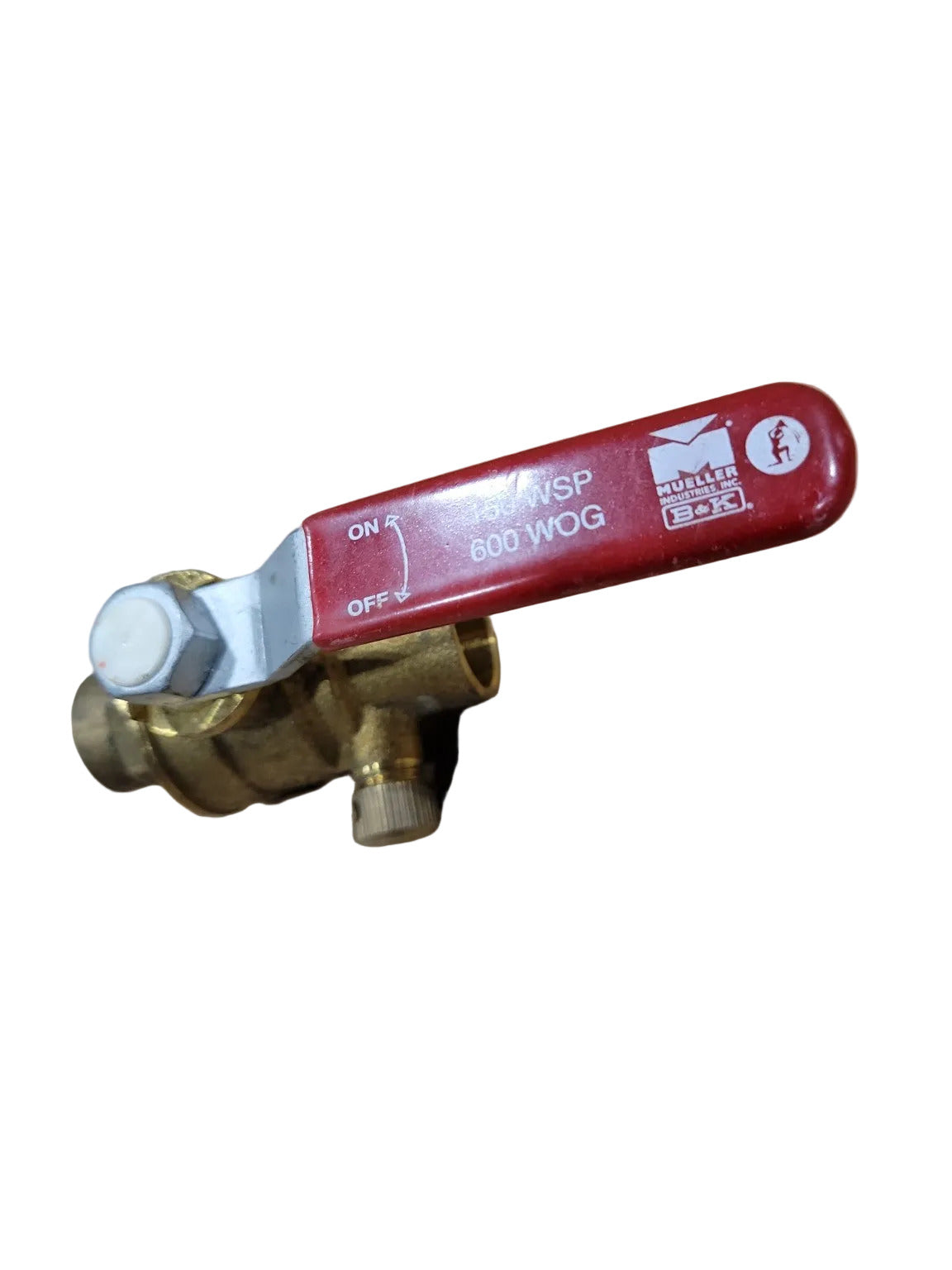Mueller B&K 1/2" Stop & Waste Brass Ball Valve – Model 107-553HC