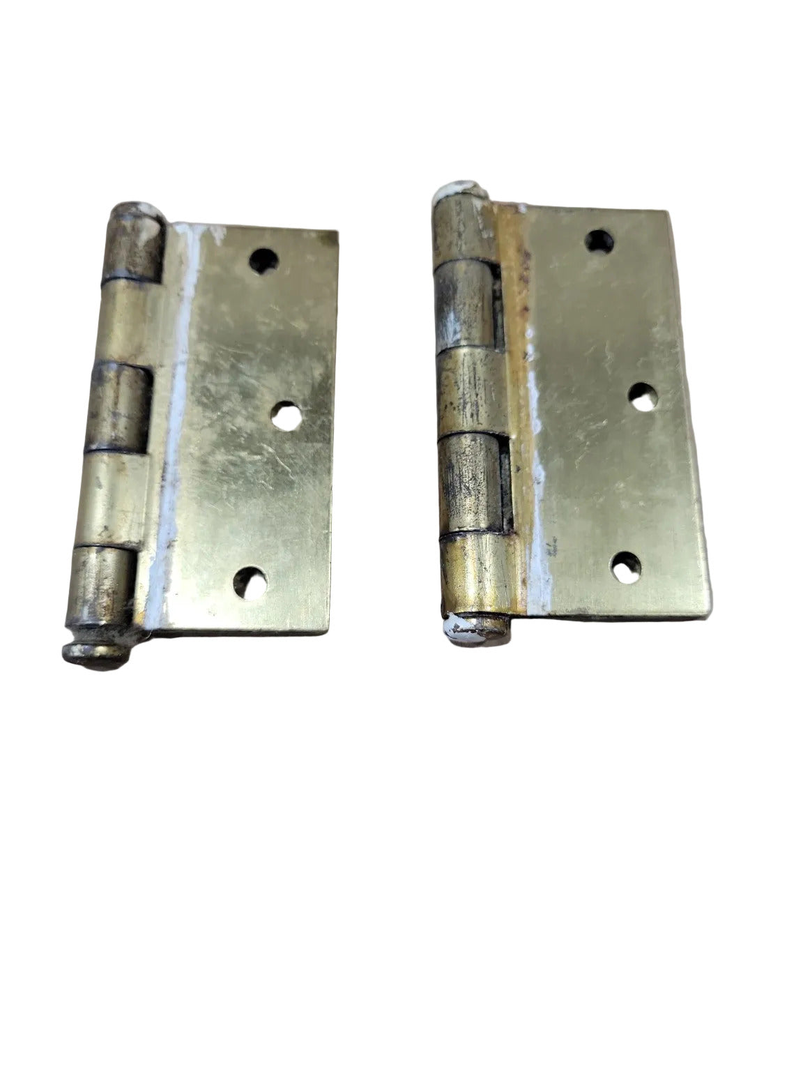 Vintage Brass Door Hinges – 3" x 2 1/4" Set of 2