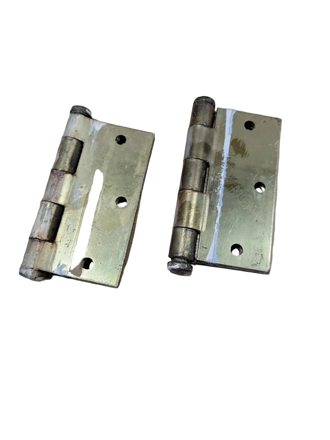 Vintage Brass Door Hinges – 3 1/2" x 2" Set of 2