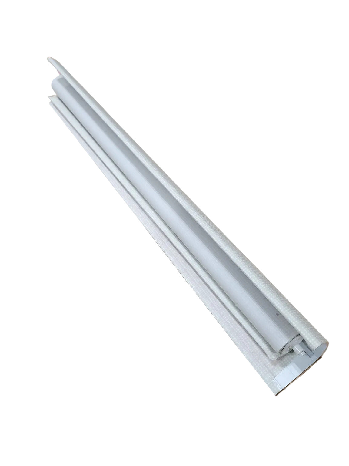 Whitney White Fabric Roller Shades – Inside Mount 35" x 53 1/2" (Set of 2) with Mounting Brackets