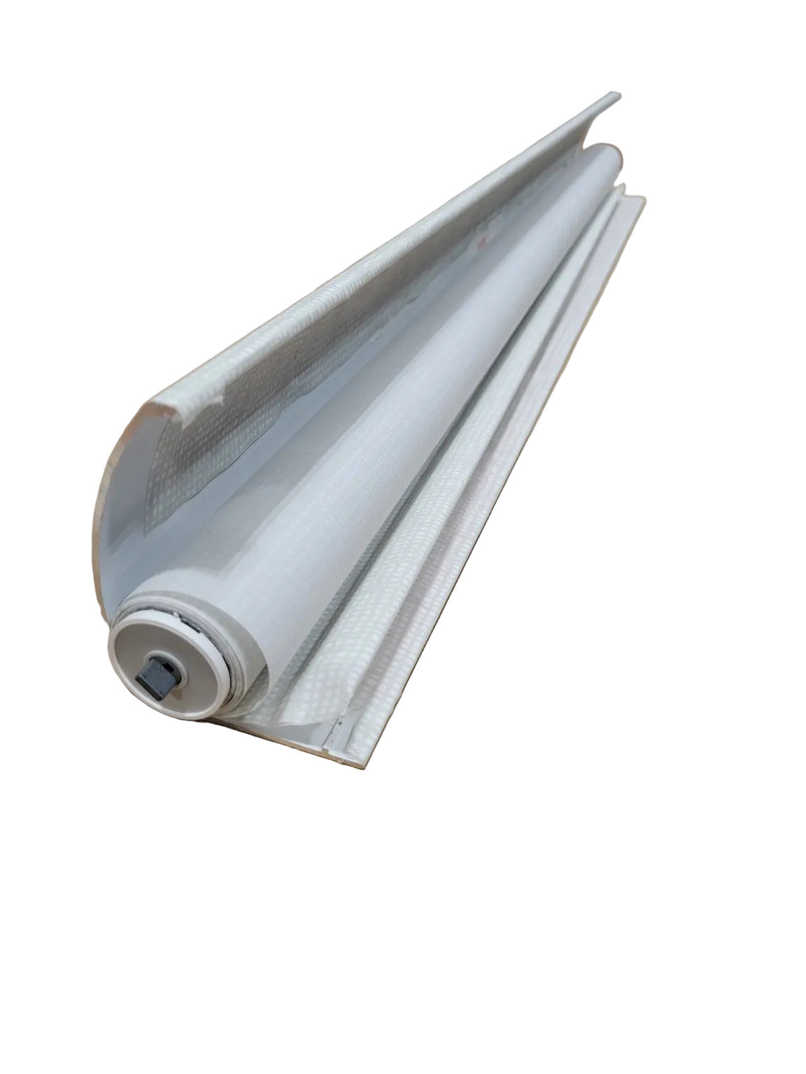 Whitney White Fabric Roller Shades – Inside Mount 35" x 53 1/2" (Set of 2) with Mounting Brackets