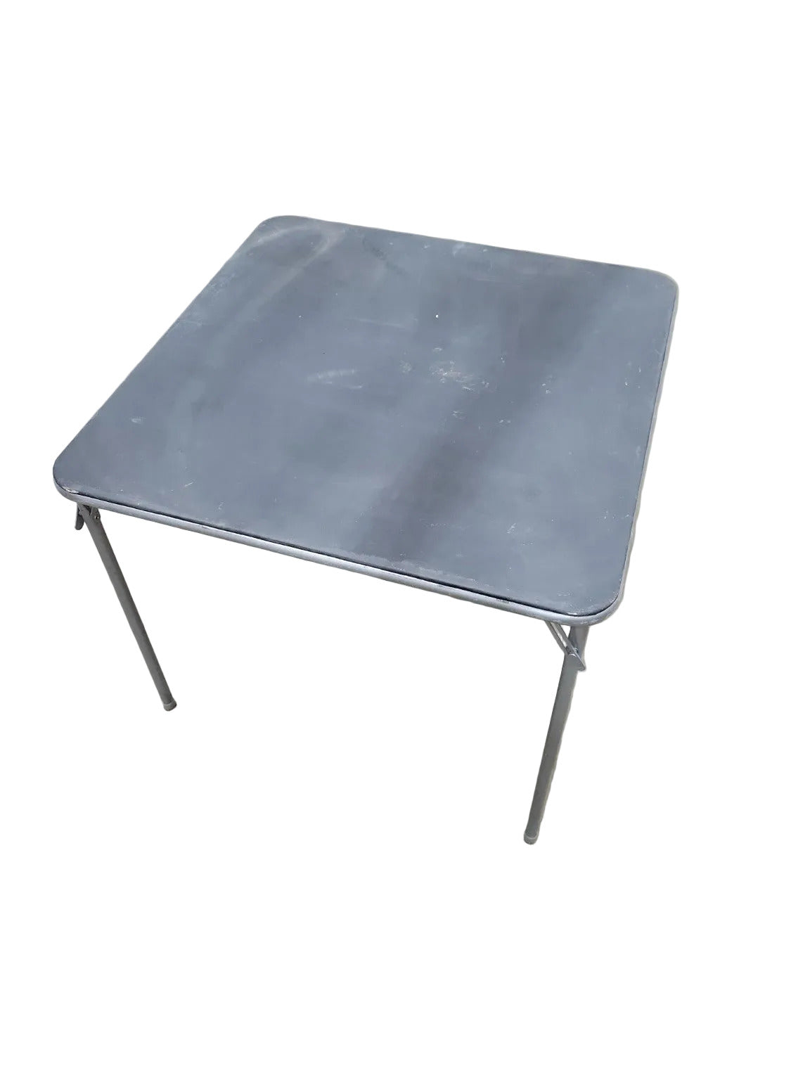 Gray Folding Card Table – 33" Square Utility Table