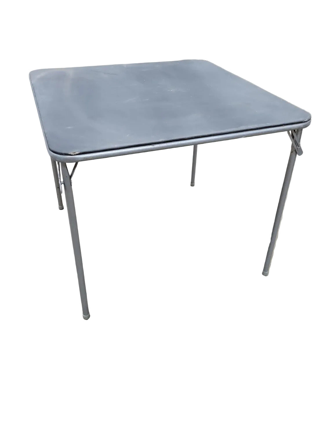 Gray Folding Card Table – 33" Square Utility Table