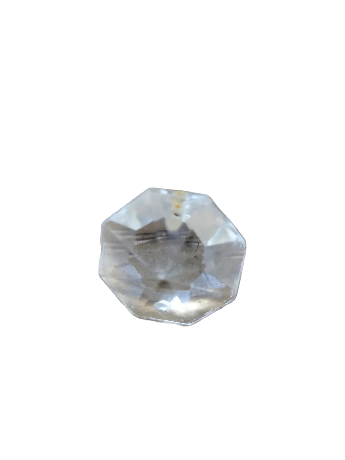 Vintage Octagonal Crystal Chandelier Connector Prisms – ⅞" Set of 25