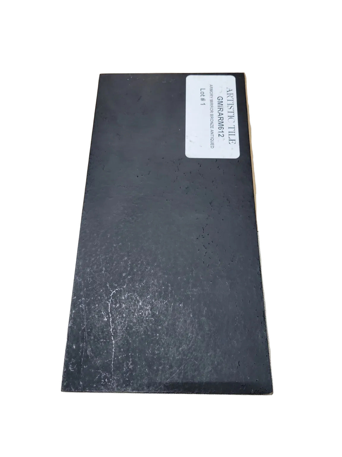 Artistic Tile “Armory Mirror Bronze Antiqued” Glass Field Tiles – Set of 5