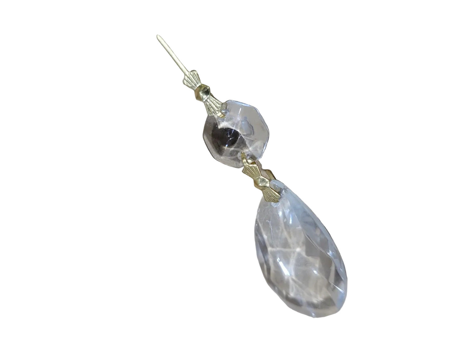 Vintage Teardrop Crystal Chandelier Prism – 2 ½" Drop