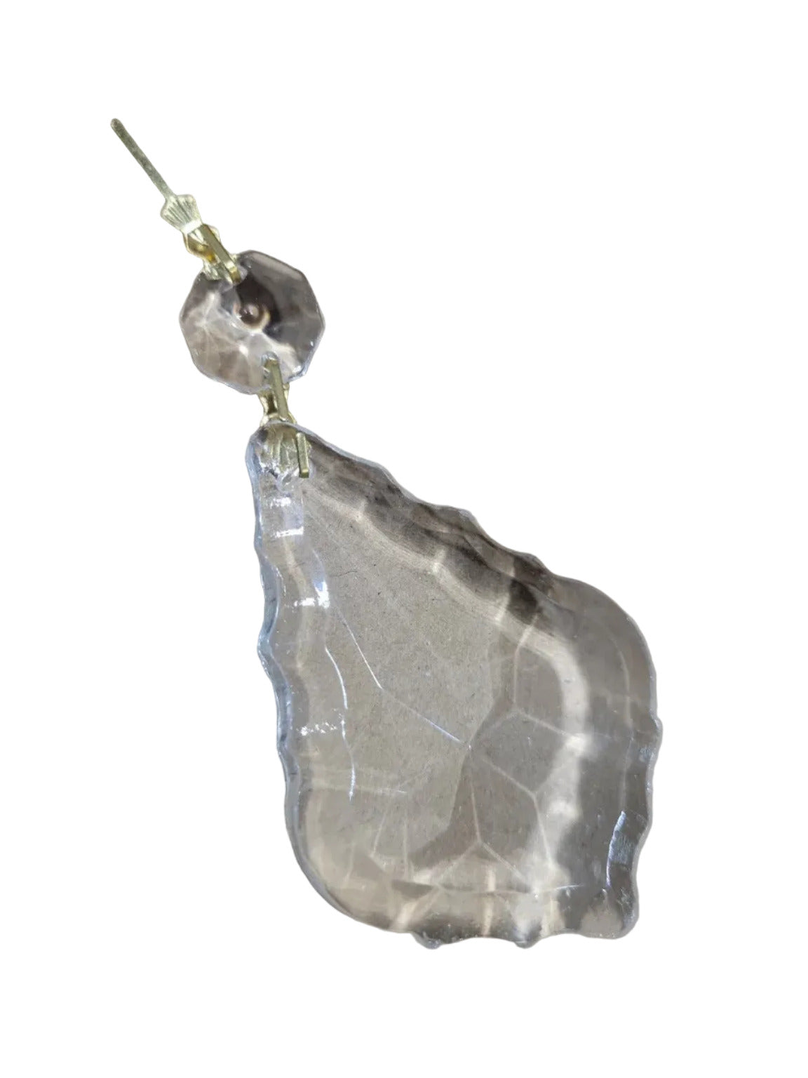 Vintage Scalloped Crystal Chandelier Prism Drops – 3 ½" Set of 30