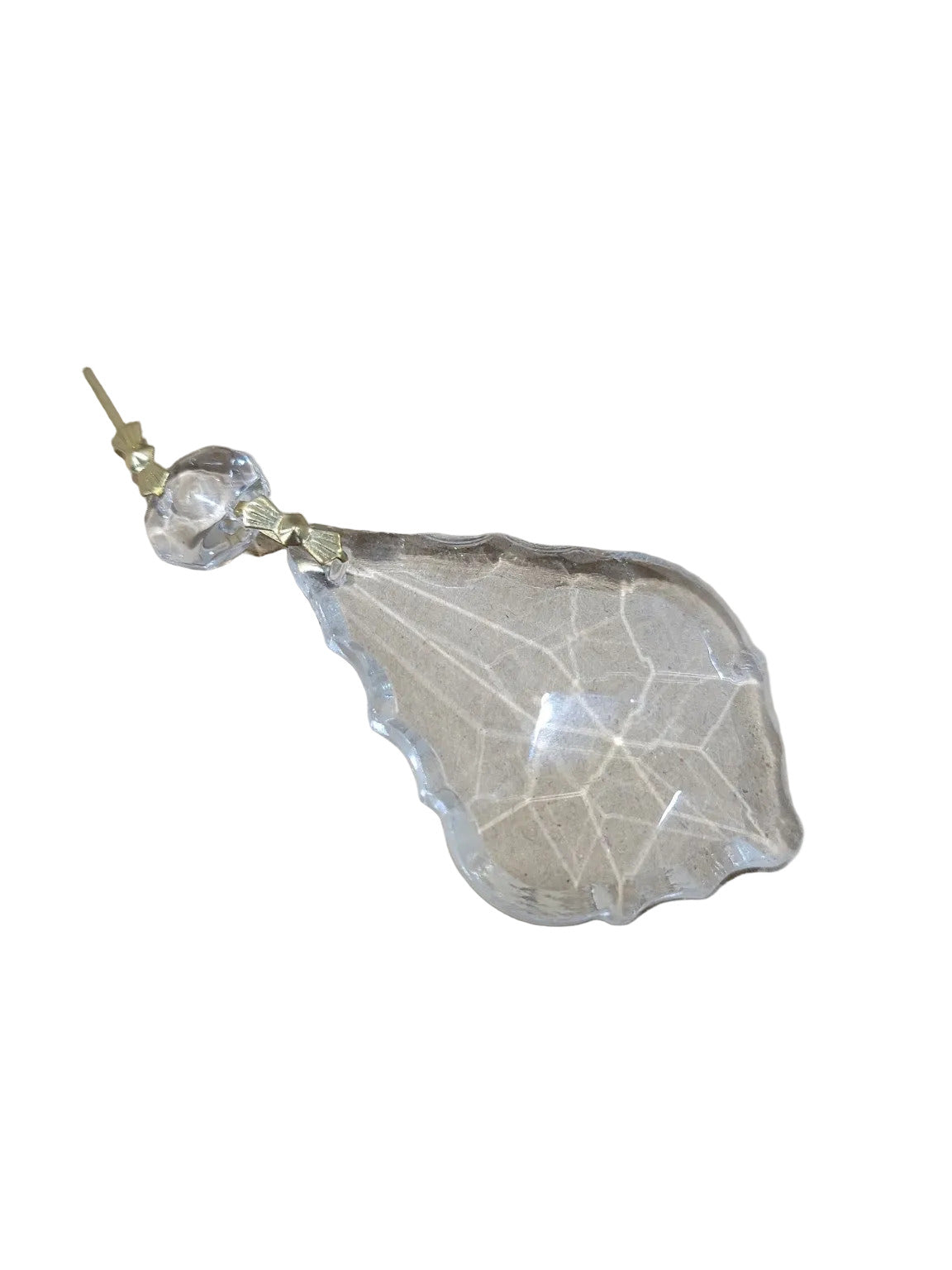 Vintage Scalloped Crystal Chandelier Prism Drops – 3 ½" Set of 30