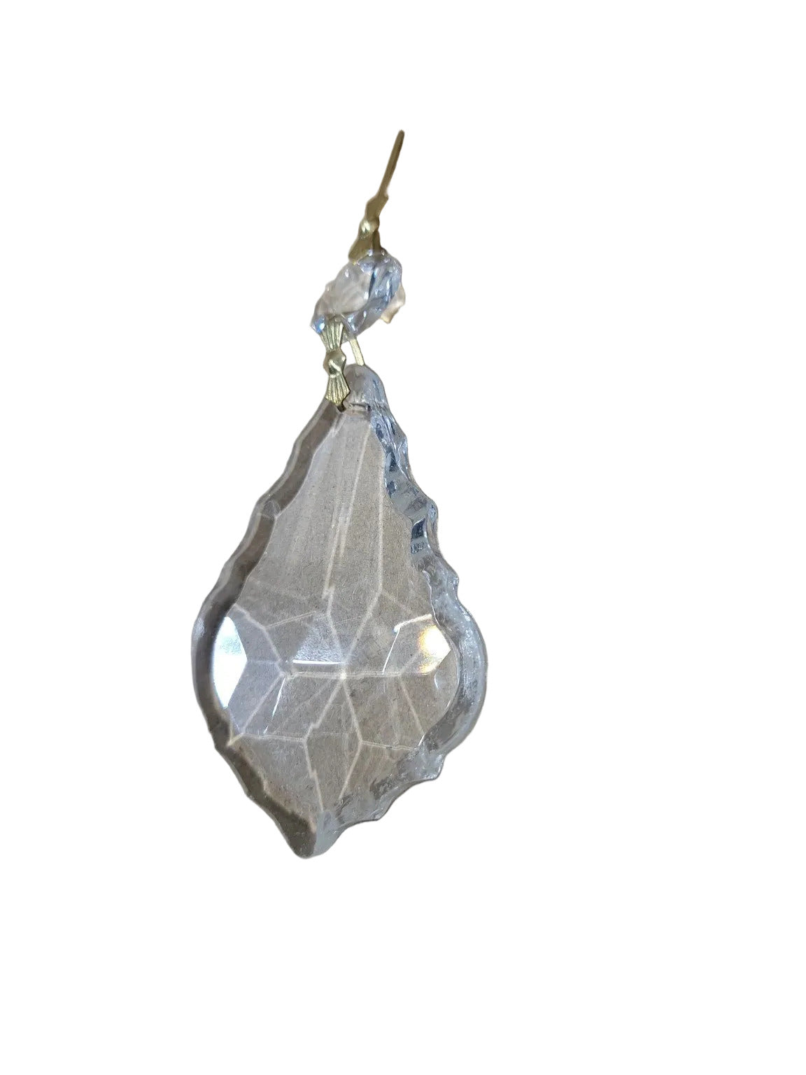 Vintage Scalloped Crystal Chandelier Prism Drops – 3 ½" Set of 30