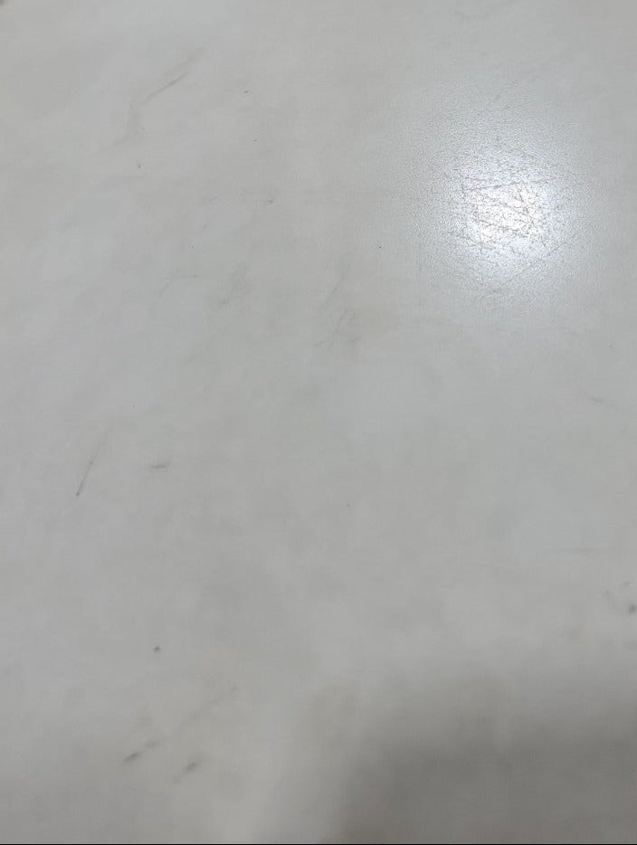 Polished White Marble Threshold with Integrated Leg – 37 ¼"
