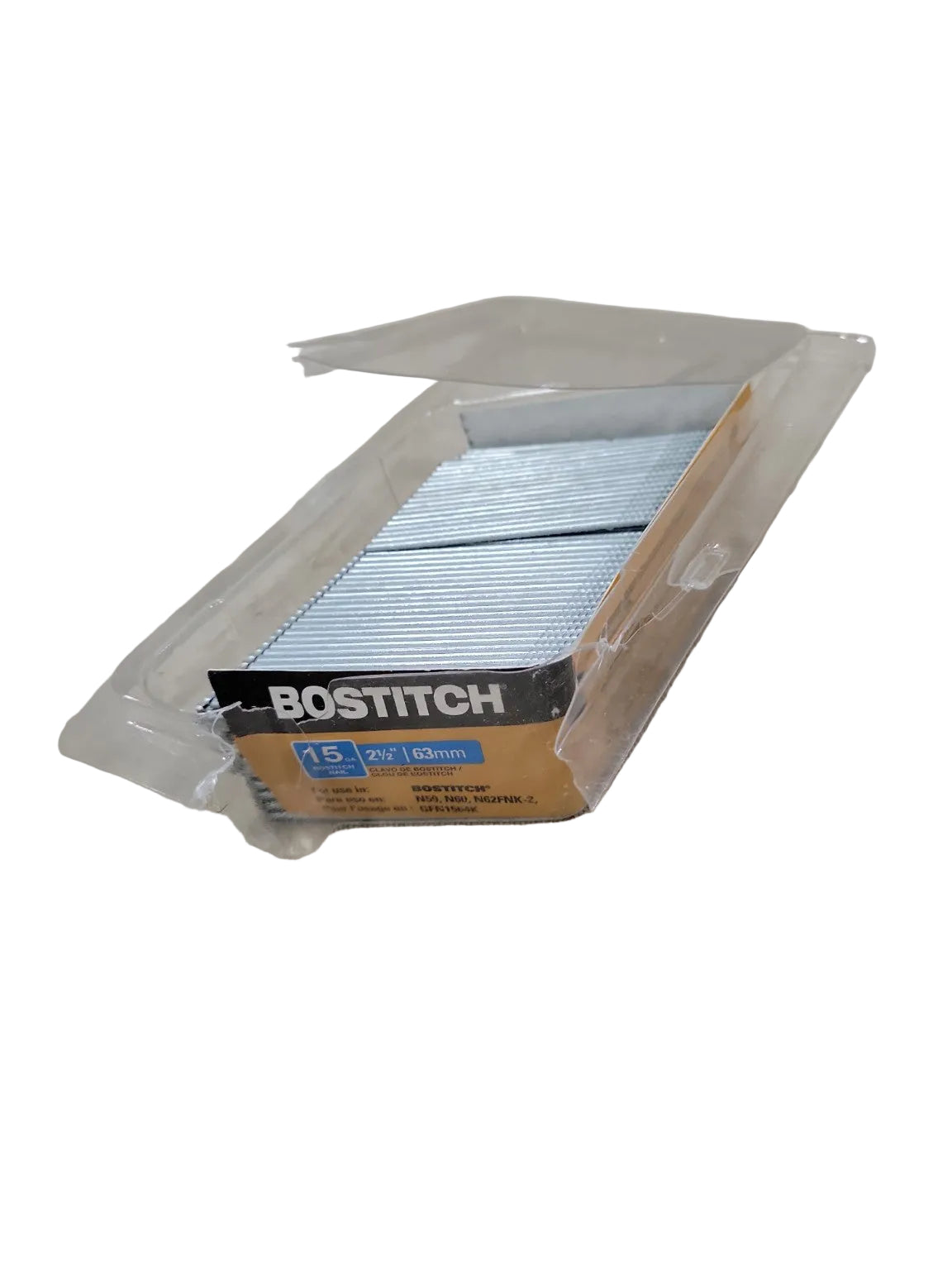 Bostitch 15-Gauge Angled Finish Nails Lot – 2" & 2½" Fasteners