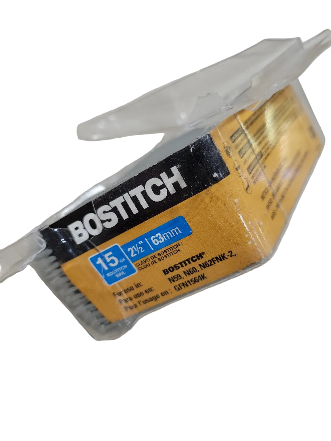 Bostitch 15-Gauge Angled Finish Nails Lot – 2" & 2½" Fasteners
