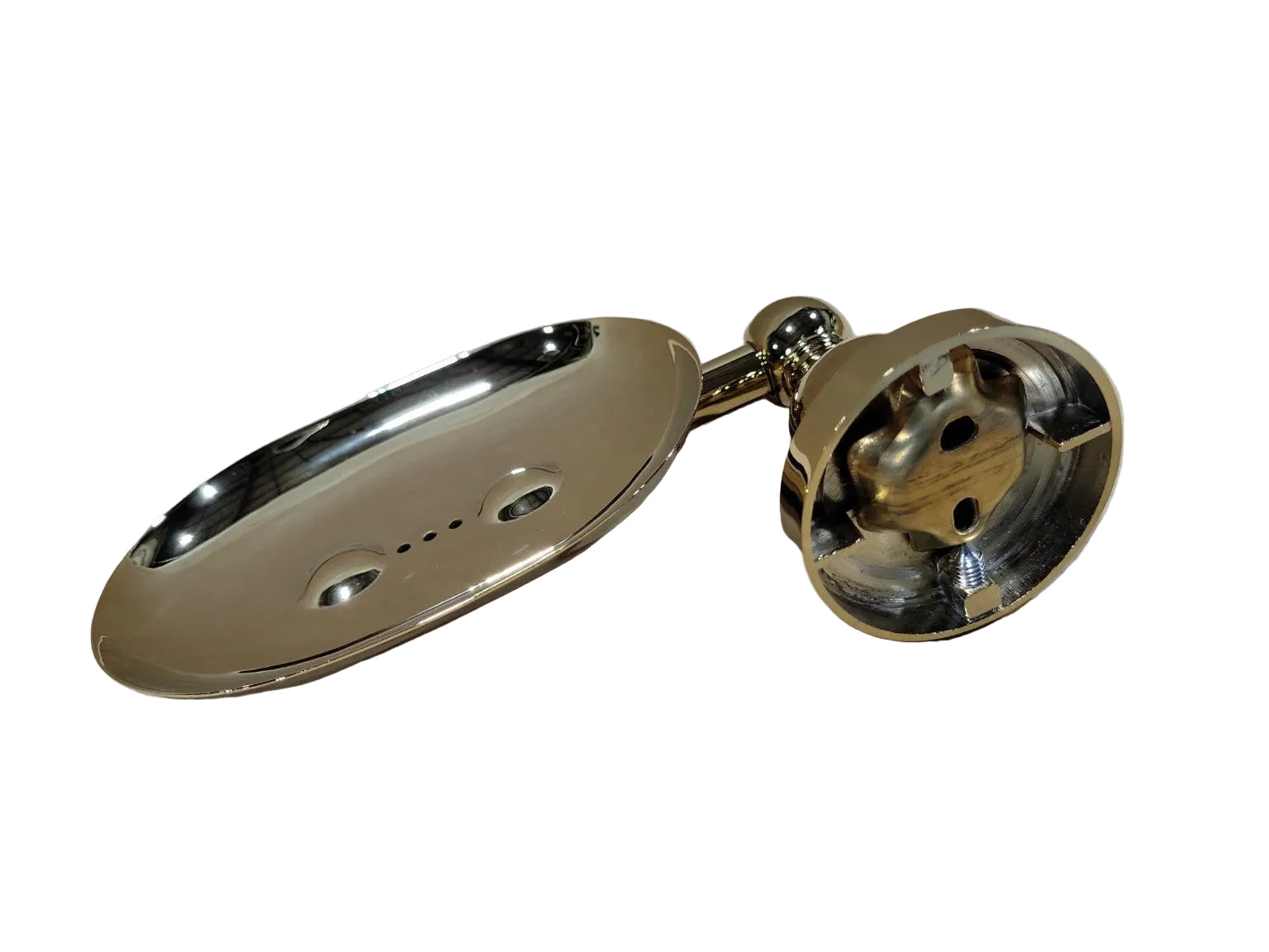 Signature Hardware Farber Collection Wall Mount Soap Holder – Polished Brass