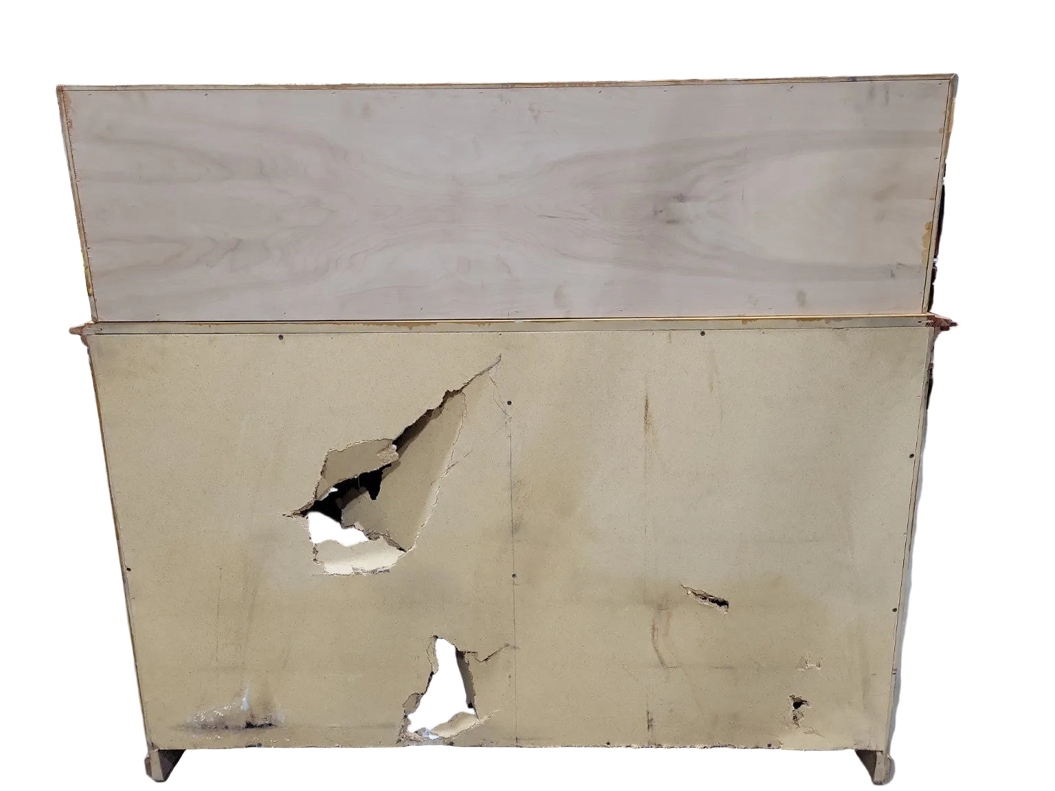 Rustic Sideboard with Open Hutch Top