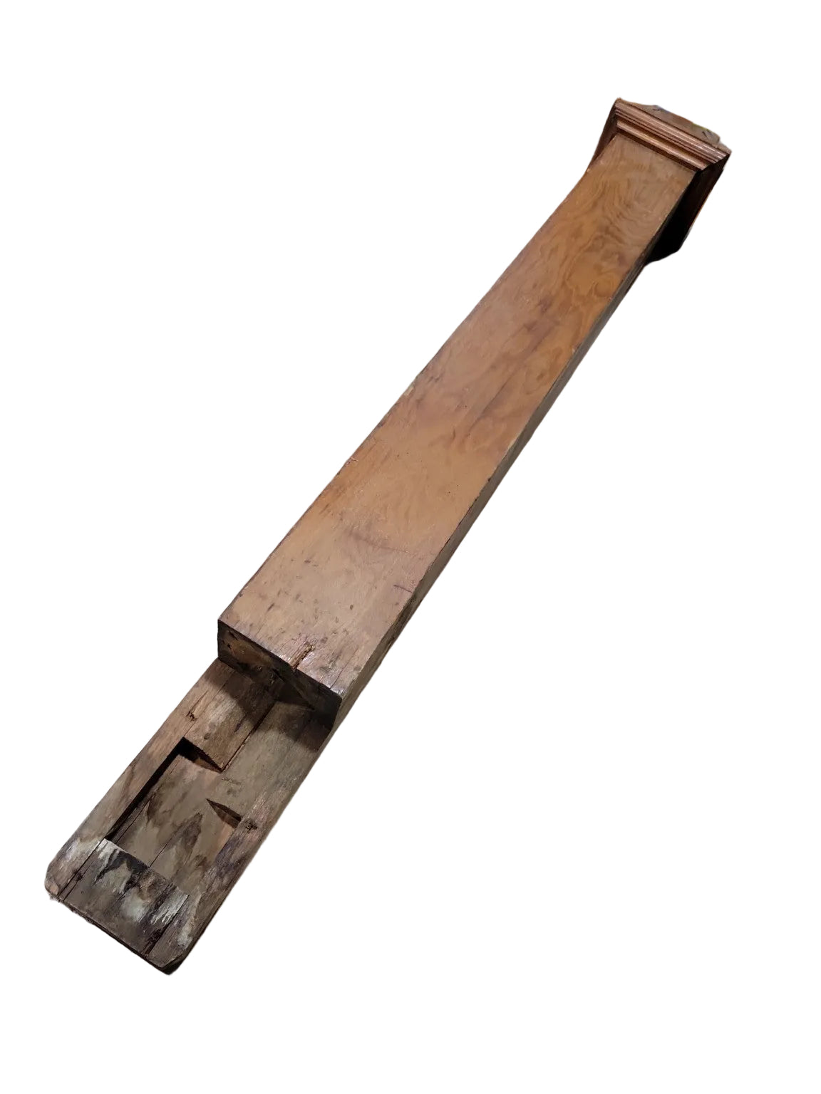 Antique Carved Wood Stair Newel Post – Victorian Style