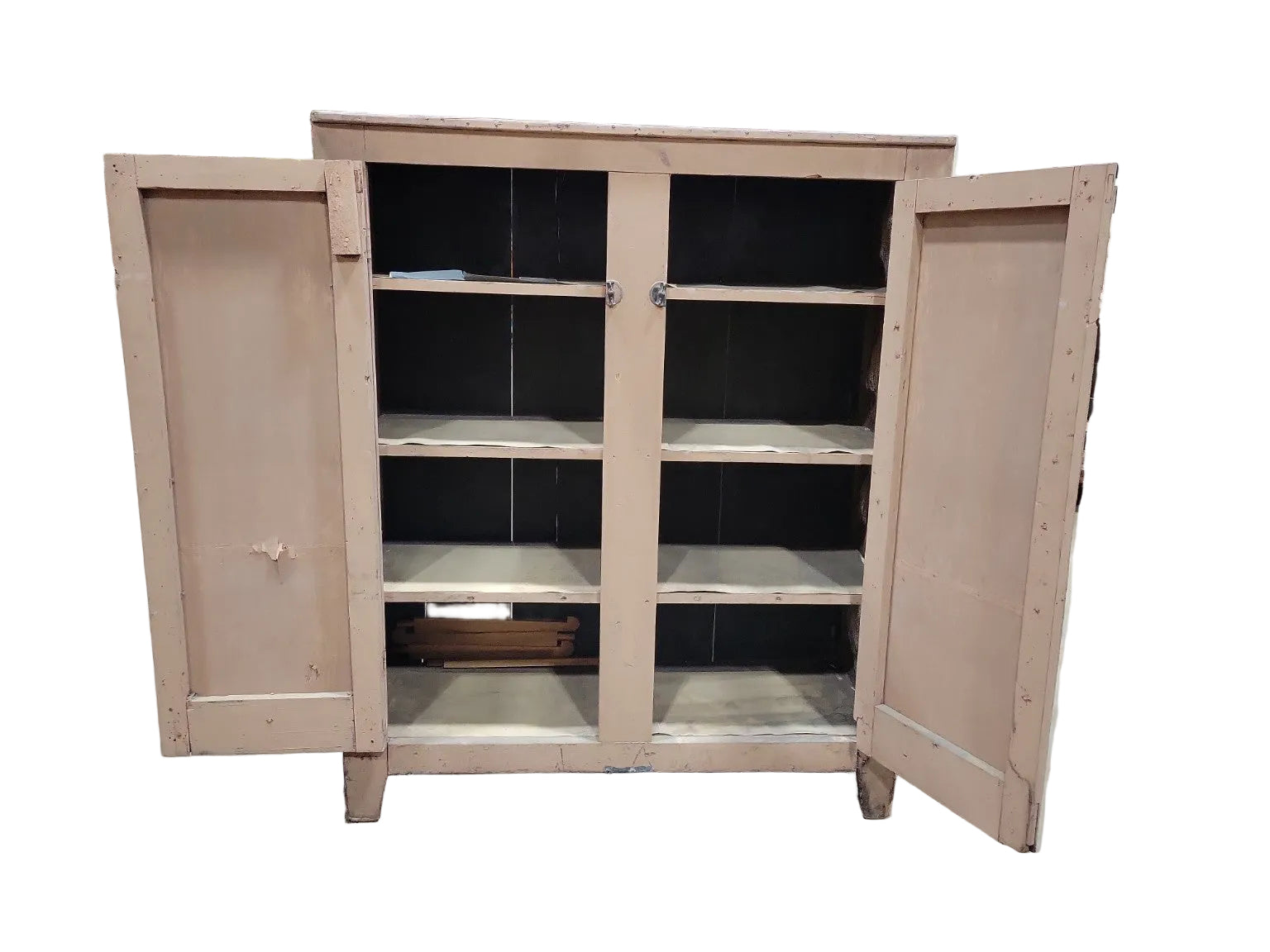 Antique Primitive Wooden Pie Safe Cabinet