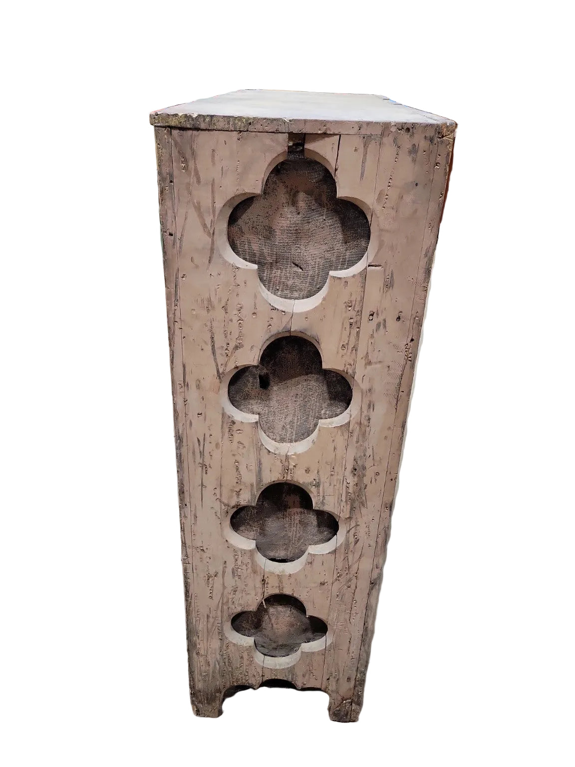 Antique Primitive Wooden Pie Safe Cabinet
