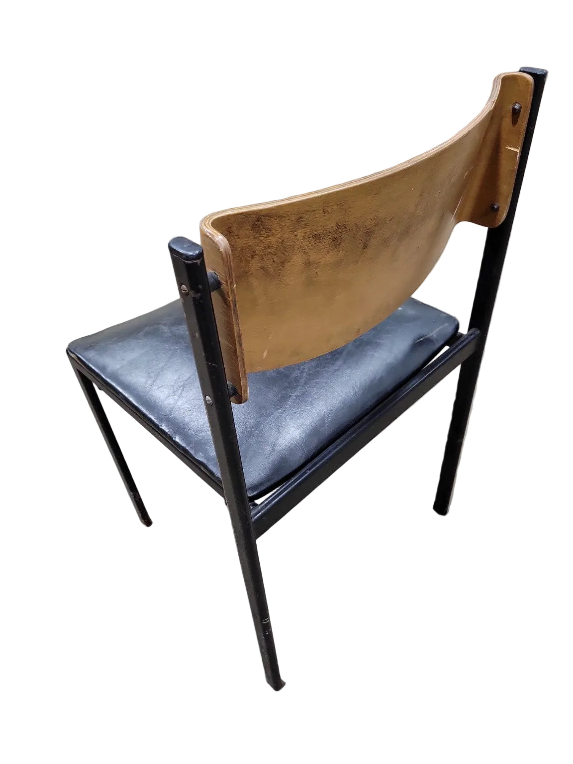 Mid-Century Modern Metal Frame Dining Chair