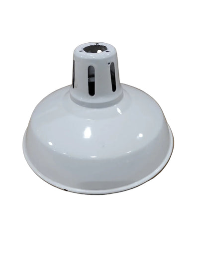 Vintage White Enamel Industrial Light Shade – Benjamin Electric MFG Co.