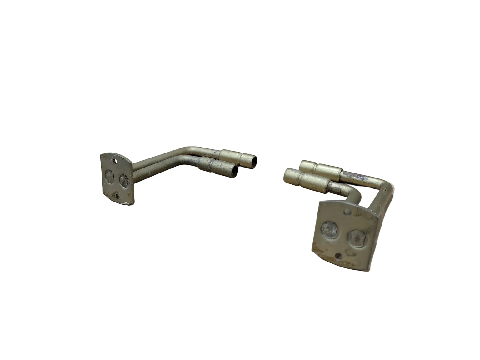 Vintage Brass Wall-Mount Double Arm Hardware Brackets – Set of 2