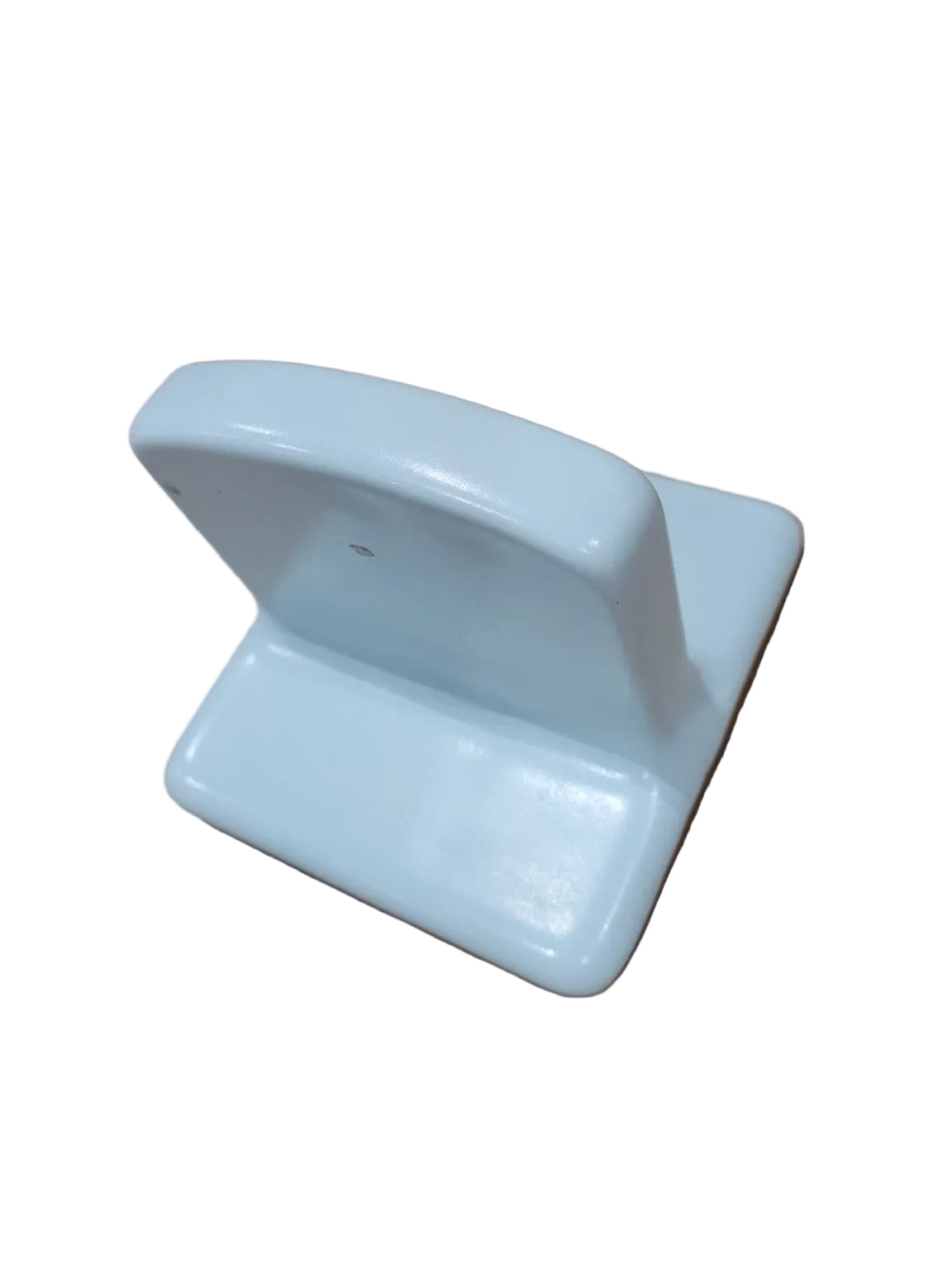 Vintage Blue Ceramic Wall-Mount Soap Dish – Mid-Century Bathroom Fixture