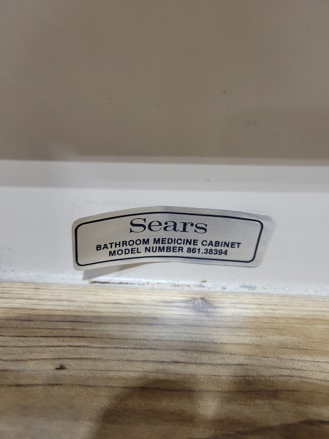 Vintage Sears Mirrored Medicine Cabinet w/ Side Lights