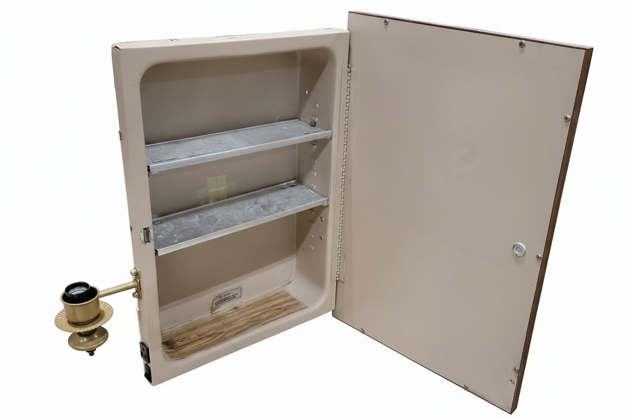 Vintage Sears Mirrored Medicine Cabinet w/ Side Lights
